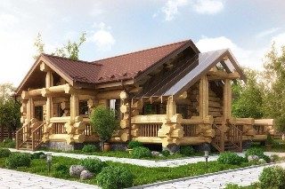 Дома ручной рубки большого диаметра в Казани